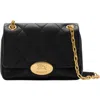 Burberry Small Strand Quilted Leather Shoulder Bag In Black