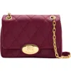Burberry Small Calfskin Strand Shoulder Bag In Red