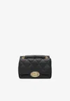 Burberry Quilted Chain Strap Crossbody Bag With Gold-tone Hardware In Black