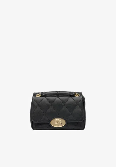 BURBERRY SMALL STRAND QUILTED LEATHER CROSSBODY BAG