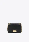 Burberry Small Strand Quilted Leather Shoulder Bag In Black