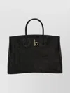 Burberry Small Structured Suede Tote Bag