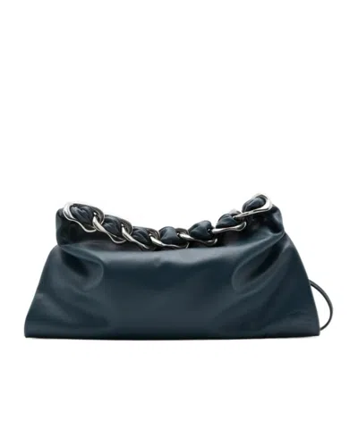 BURBERRY SMALL SWAN LEATHER SHOULDER BAG
