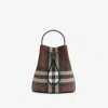 Burberry Mini Tb Checked Bucket Bag
