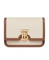 Burberry Small Tb Crossbody Bag In Nude