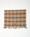 Burberry Small Wool Nova Check Blanket In Multi