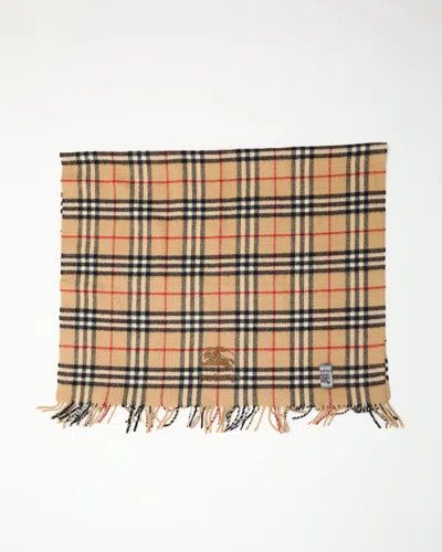 Burberry Small Wool Nova Check Blanket In Multi