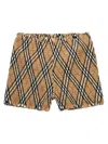 Burberry Smock Stitch Bermuda Shorts In Beige