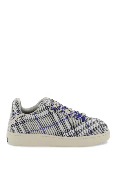 Burberry Sneaker Box With Check Processing In Blue,neutro