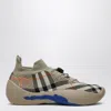 Burberry 'checkered Knit Neptune Sne In Beige