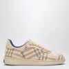 Burberry Light Terrace Sneakers Checkered Pattern In Beige