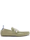 Burberry Leather Motor Low Loafers