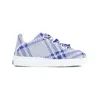 Burberry Dynamic Blue And White Patterned Sneakers