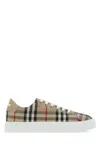 Burberry Checked Canvas Sneaker In Multi