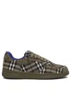 Burberry Terrace Green Polyester Blend Sneakers In Green