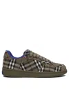 Burberry Terrace Green Polyester Blend Sneakers In Green
