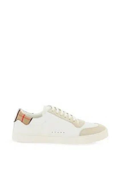 Pre-owned Burberry Sneakers Basse Leather Man Sz.8 Eur.41 8066468 Multi In Multicolor