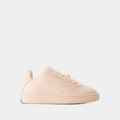 Burberry Knit Trainer In Baby Neon