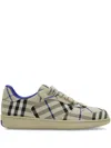 Burberry Checkered Print Low-top Sneakers In Beige
