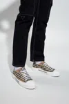 Burberry Check Motif Canvas Sneakers In Multi