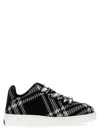 Burberry Man Sneakers Black Size 9 Textile Fibers In Black