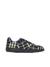 Burberry Terrace Black Polyester Blend Sneakers In Black Ip Chk