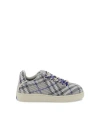 Burberry Sneakers Blue Size 11 Calfskin In Blue
