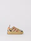 Burberry Cotton Check Sneakers In Brown