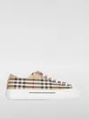 Burberry Women Vintage Check Cotton Sneakers In Beige