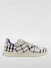 Burberry Checkered Print Low-top Sneakers In Beige