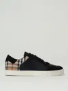 Burberry Stevie Vintage Check Low-top Sneakers In Black