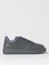 Burberry Box Leather Sneakers In Schwarz