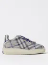 Burberry Box Checked Knitted Sneakers In Bunt