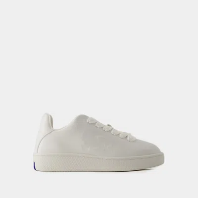 BURBERRY SNEAKERS LF BOX - BURBERRY - CUIR - BLANC