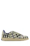 Burberry Woman Sneakers Light Grey Size 10 Textile Fibers In Gray