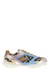 Burberry Mesh And Suede Matrix Style Sneakers In Multi