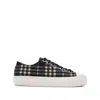 Burberry Check Low-top Sneakers In Multicolor
