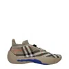 Burberry Sneakers Neptune Uomo Tessuto Beige/sabbia