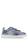 Burberry Dynamic Blue And White Patterned Sneakers In Saltipcheck