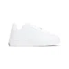 Burberry Low-top Sneakers In Box Leather In White