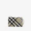 Burberry Women Embroidered Canvas Snip Crossbody Bag In Lichen