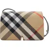 Burberry Check Snip Cross-body Bag In Sand