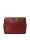 Burberry Ekd Snip Chain Linked Clutch Bag In Ruby