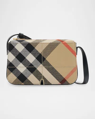 ショルダーバッグ・ポシェット BURBERRY SNIP BAG WITH CHECK PATTERN Burberry Snip Check Jacquard Shoulder Bag | Saks Fifth Avenue