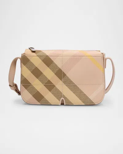 Burberry Snip Check Crossbody Bag In Pink