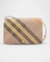 Burberry Snip Check Jacquard Flap Shoulder Bag In Multi