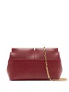 Burberry Snip Chain Clutch In Red