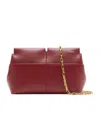 Burberry Snip Chain Clutch In Red
