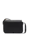 Burberry Snip Zip Leather Crossbody Bag In Black