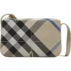 Burberry Women Embroidered Canvas Snip Crossbody Bag In Lichen